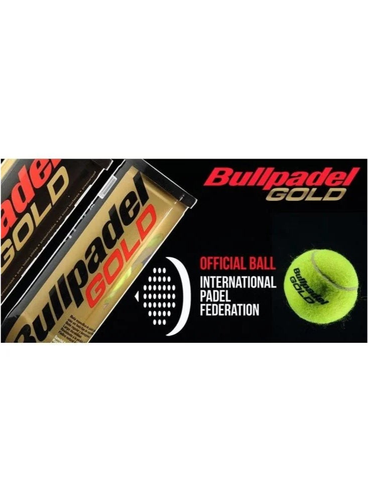 Bullpadel Gold Padel Balls Box (24 cans) - Image 3